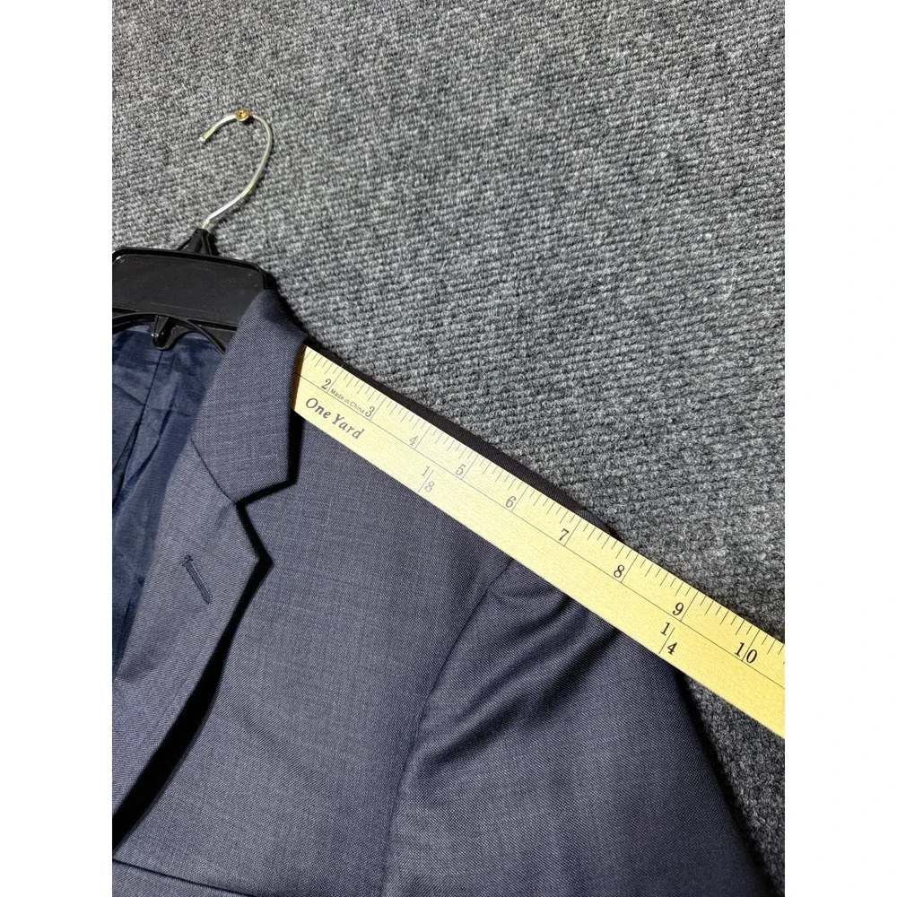 J.Crew Thompson Suit Jacket Mens 42L Blue Excellent‎ Wool Two Button Blazer